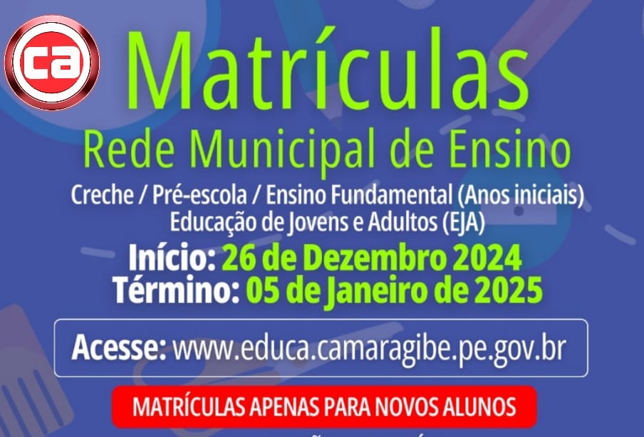 Matr Culas Abertas Para Novos Estudantes Da Rede Municipal De Ensino De